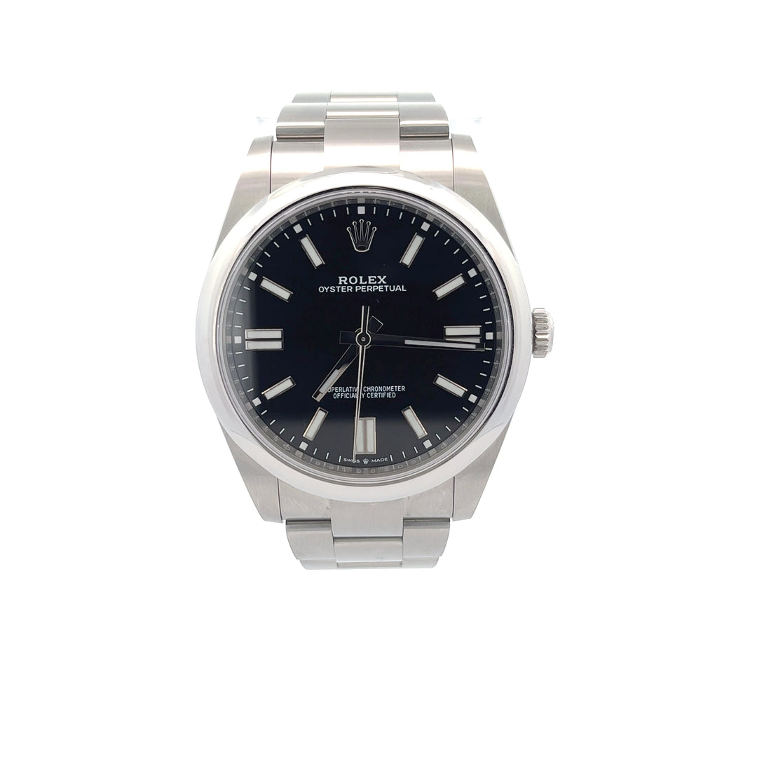 Rolex 2021 Oyster Perpetual 124300 Black Dial