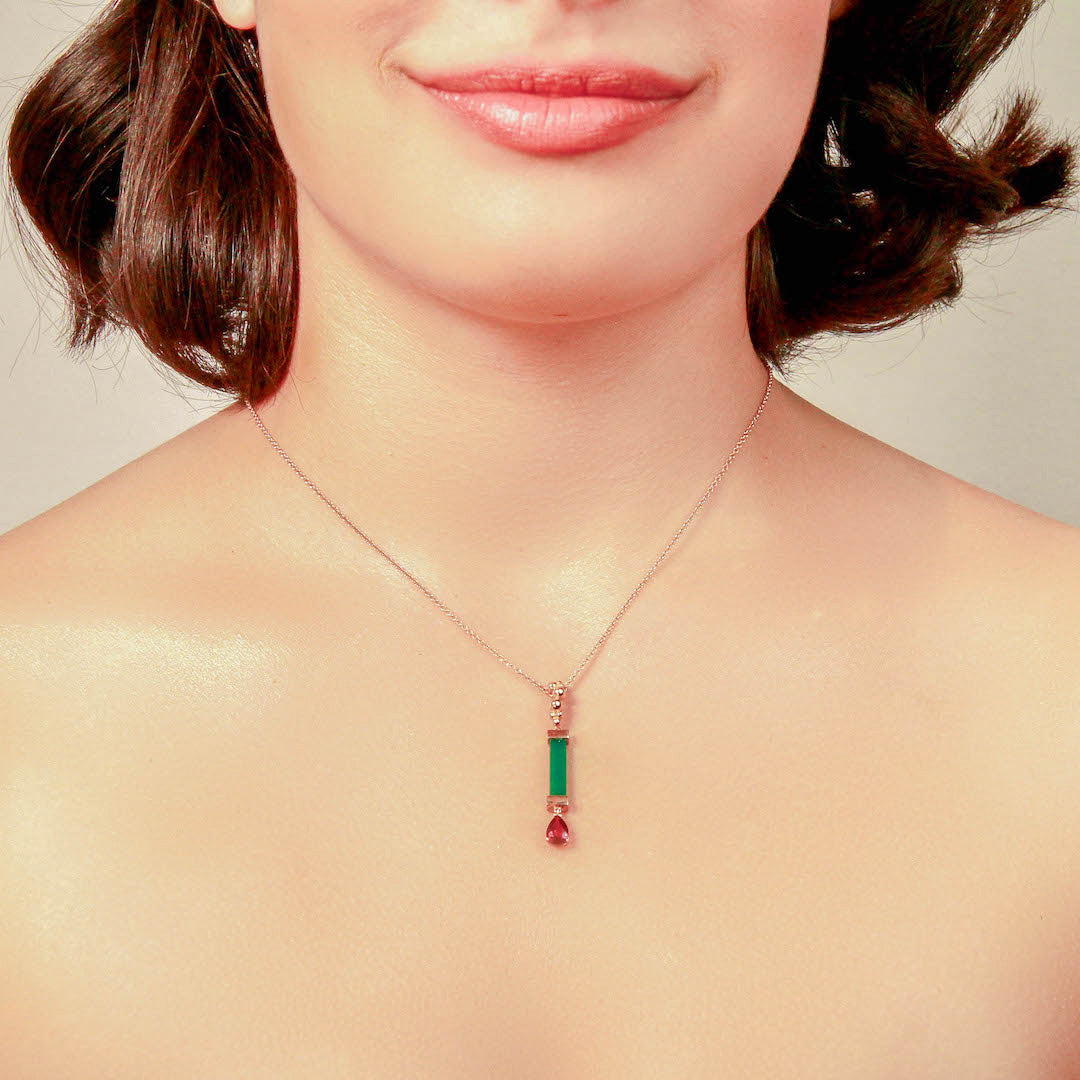 Serafino Joya Turquoise & Peridot Pendant