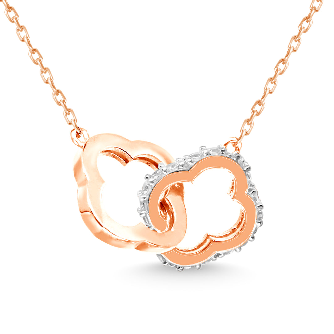 Trèfle Infinity Necklace with Cubic Zirconia