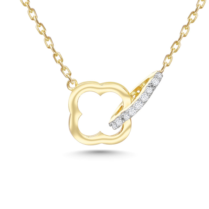 Trèfle Infinity Necklace with Cubic Zirconia